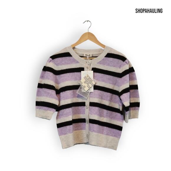 BAUM UND PFERDGARTEN Striped Carlee Cardigan  - Size Large - Picture 8 of 8